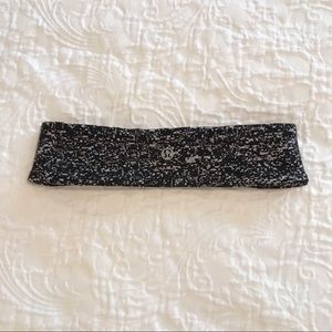 Lululemon Black and White Heather Headband